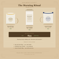 Morning Ritual bundle by KoolMedz Living with mug, tumbler, and accent ceramic mug