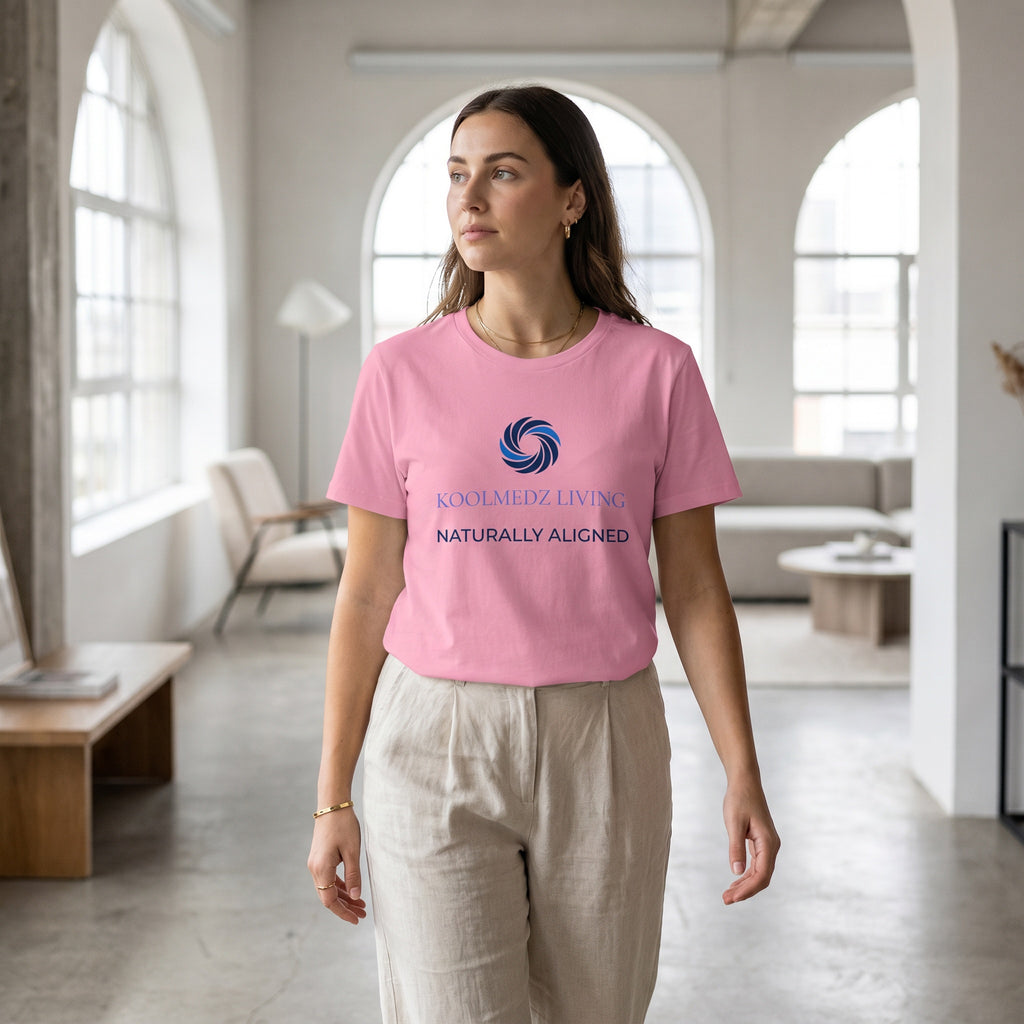 NATURALLY ALIGNED Organic Ribbed T-Shirt |Quiet Power Apparel