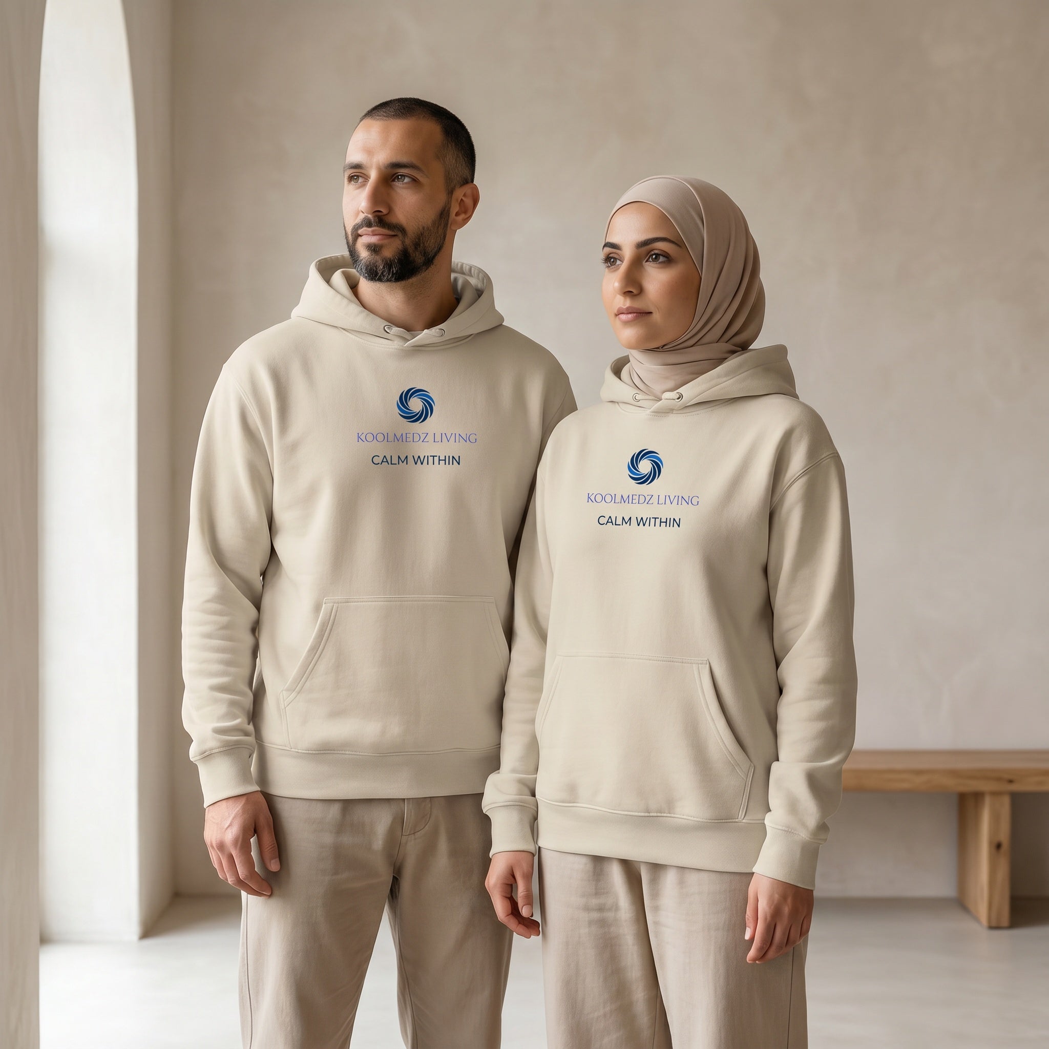 CALM WITHIN Unisex Essential Organic Hoodie | Inner Alignment Apparel