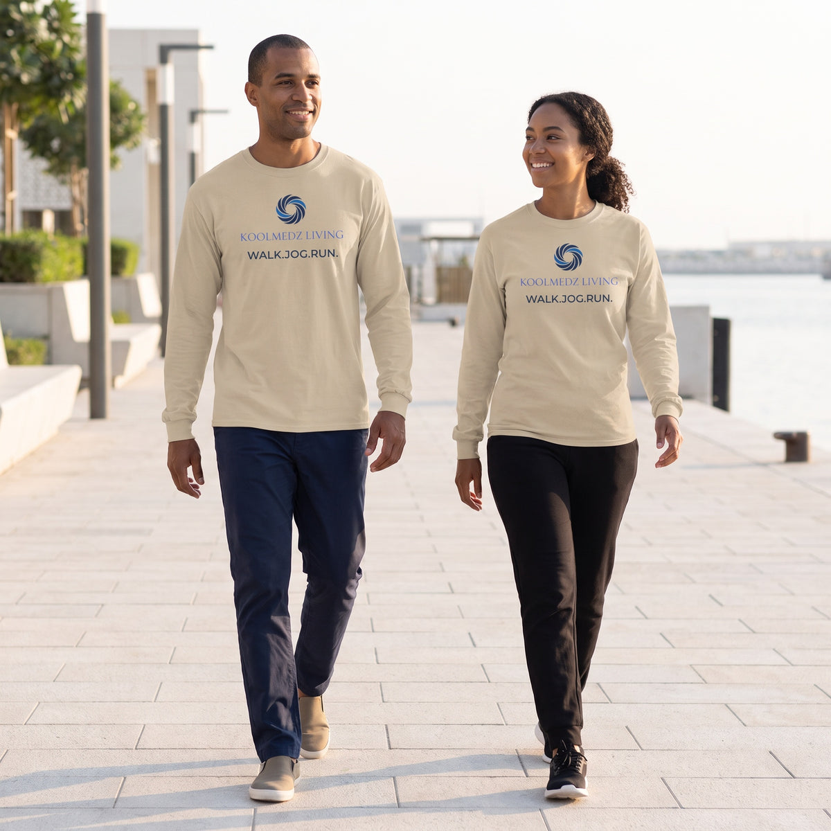 WALK. JOG. RUN. |Unisex  Long Sleeve Shirt