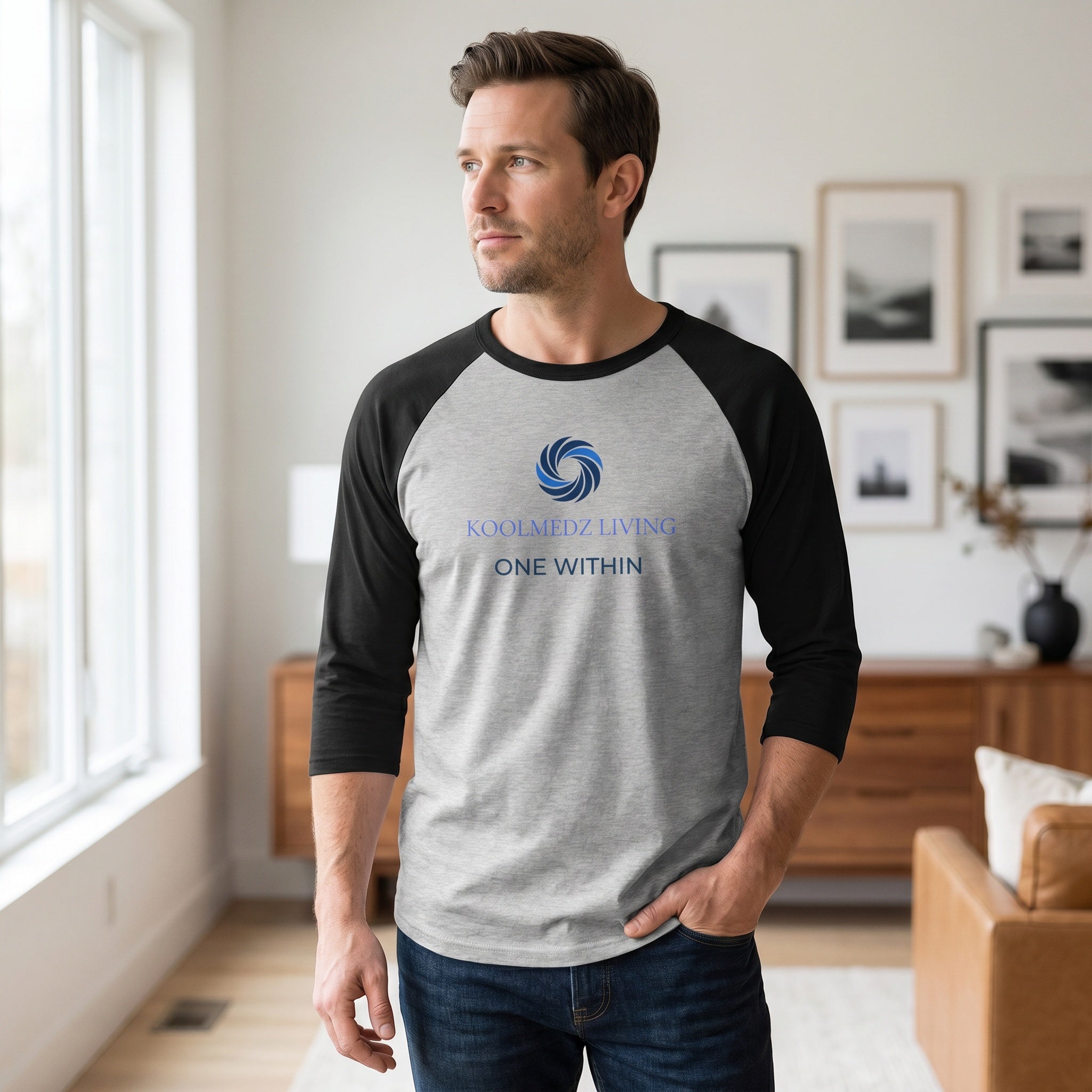ONE WITHIN Men’s 3/4 Sleeve Raglan Shirt | Composed Apparel
