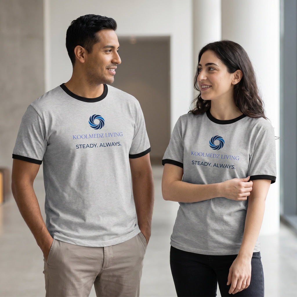 STEADY. ALWAYS. Unisex Ringer T-Shirt | Inner Alignment Apparel
