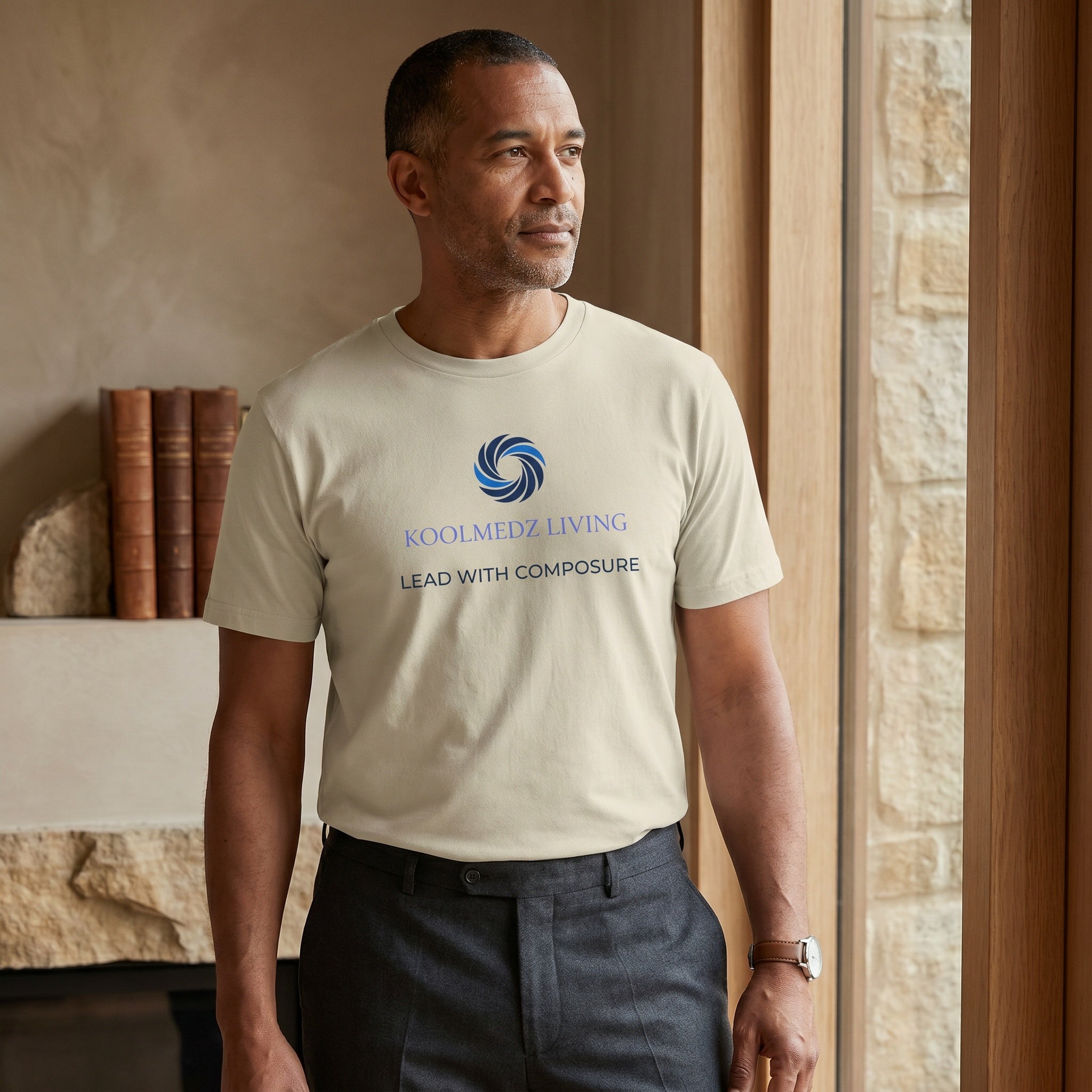 LEAD WITH COMPOSURE™ Heritage Tee – Unisex Garment-Dyed Creator 2.0 | Lead the Vision Apparel