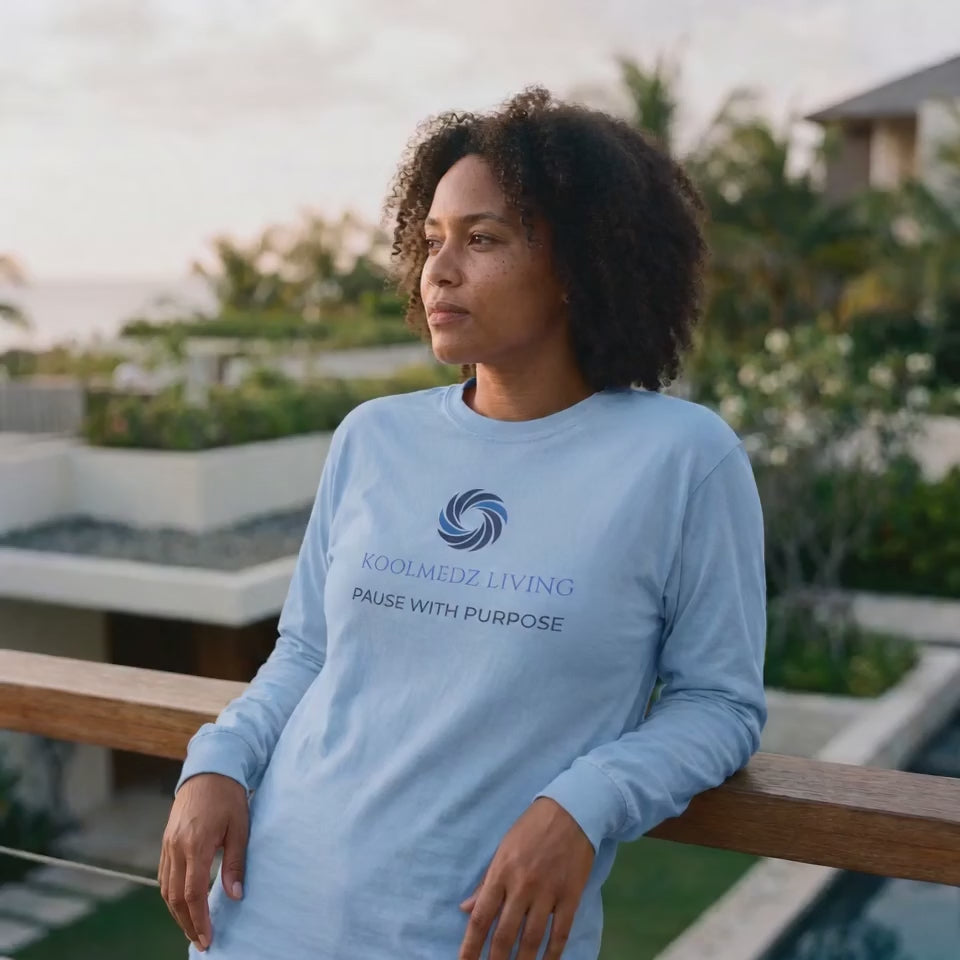 PAUSE WITH PURPOSE Unisex Long Sleeve Shirt | Still Presence Apparel