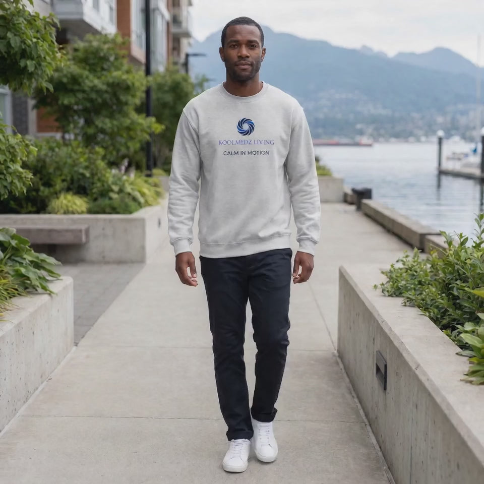 CALM IN MOTION premium crew neck sweatshirt | Composed Apparel