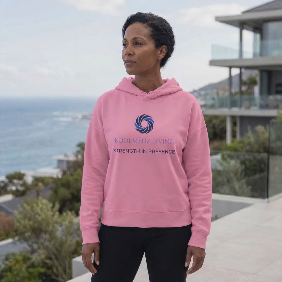 STRENGTH IN PRESENCE Women’s Organic Hoodie |Quiet Power Apparel