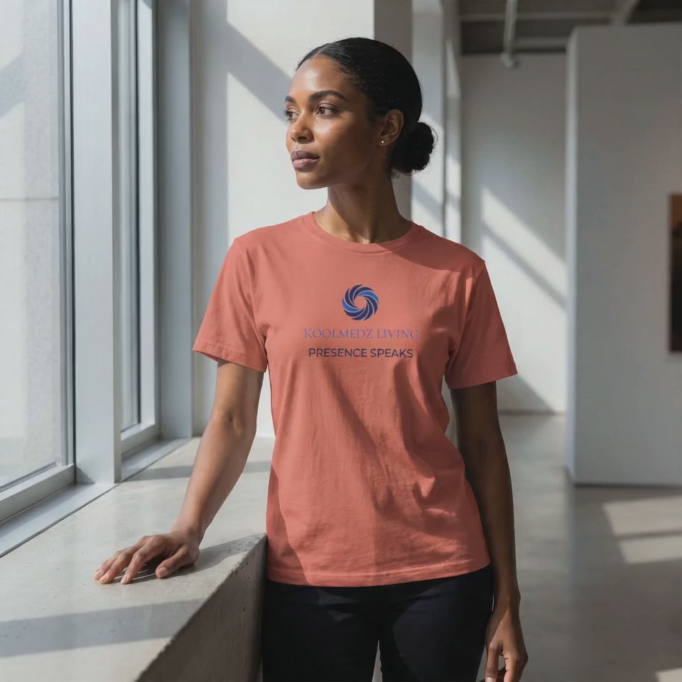 PRESENCE SPEAKS High-Waisted T-Shirt | Quiet Power Apparel